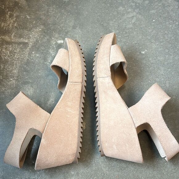 Pedro Garcia wedges tan brown 38 suede sandals - Picture 5 of 8